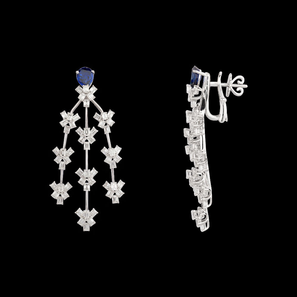 18K White Gold DANGLERS