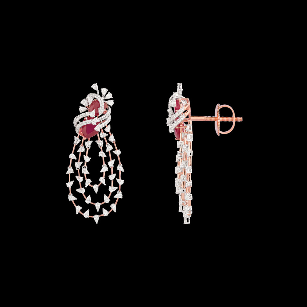 18K Two Tone (Rose Gold + Yellow Gold) DANGLERS