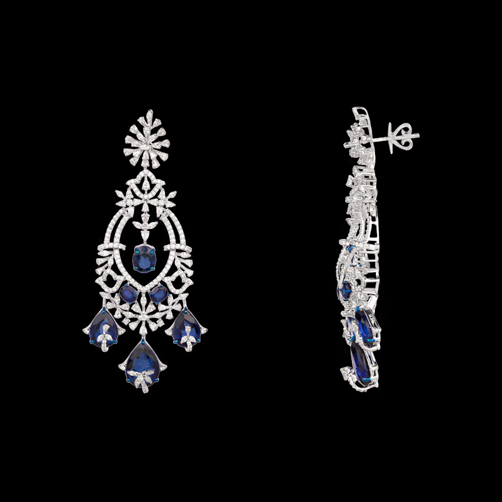 18K White Gold DANGLERS