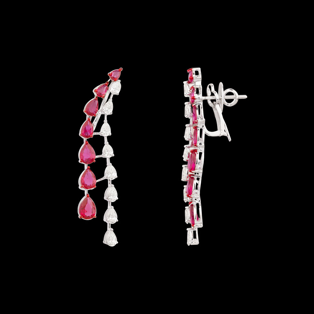 Danglers – 18K White Gold | Gharenu GH055NESPD-NE0035(R)