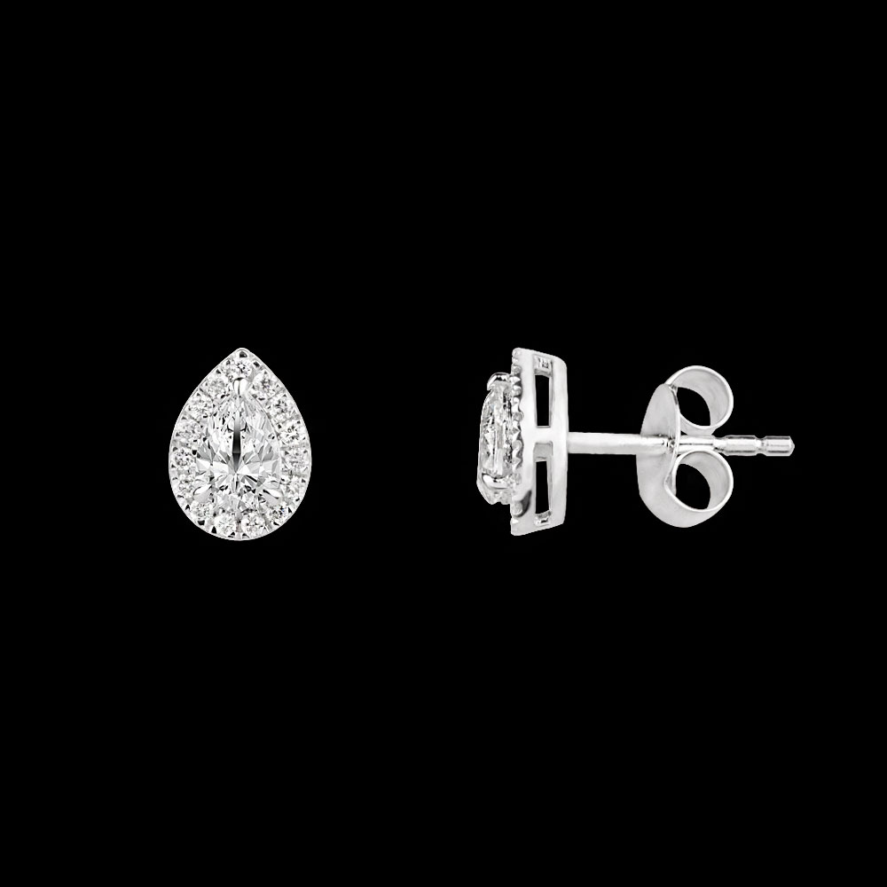 18K White Gold STUDS