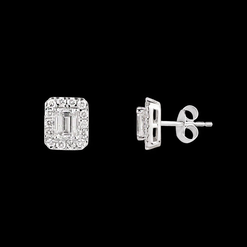 18K White Gold STUDS