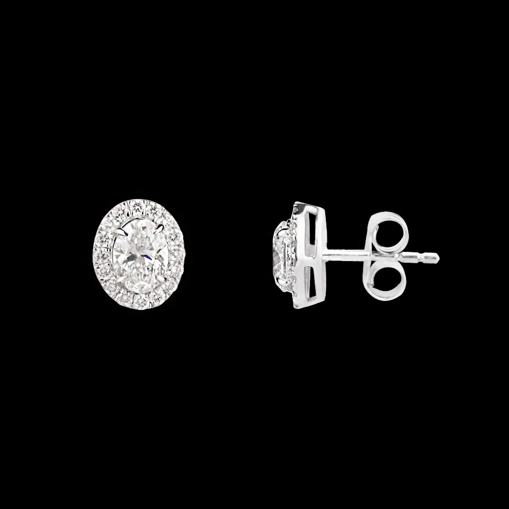 18K White Gold STUDS