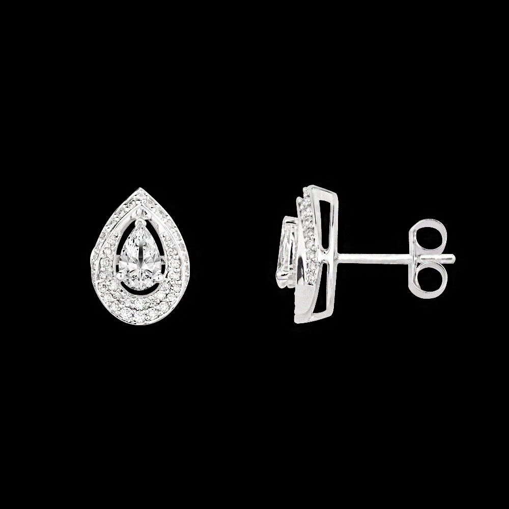 18K White Gold STUDS