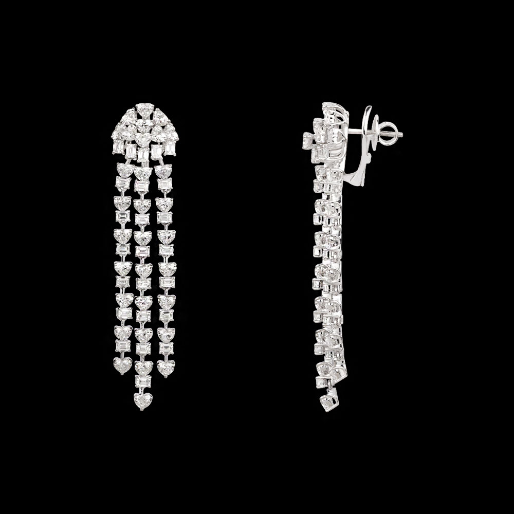 Danglers – 18K White Gold | Gharenu GH062NETNE-0206C