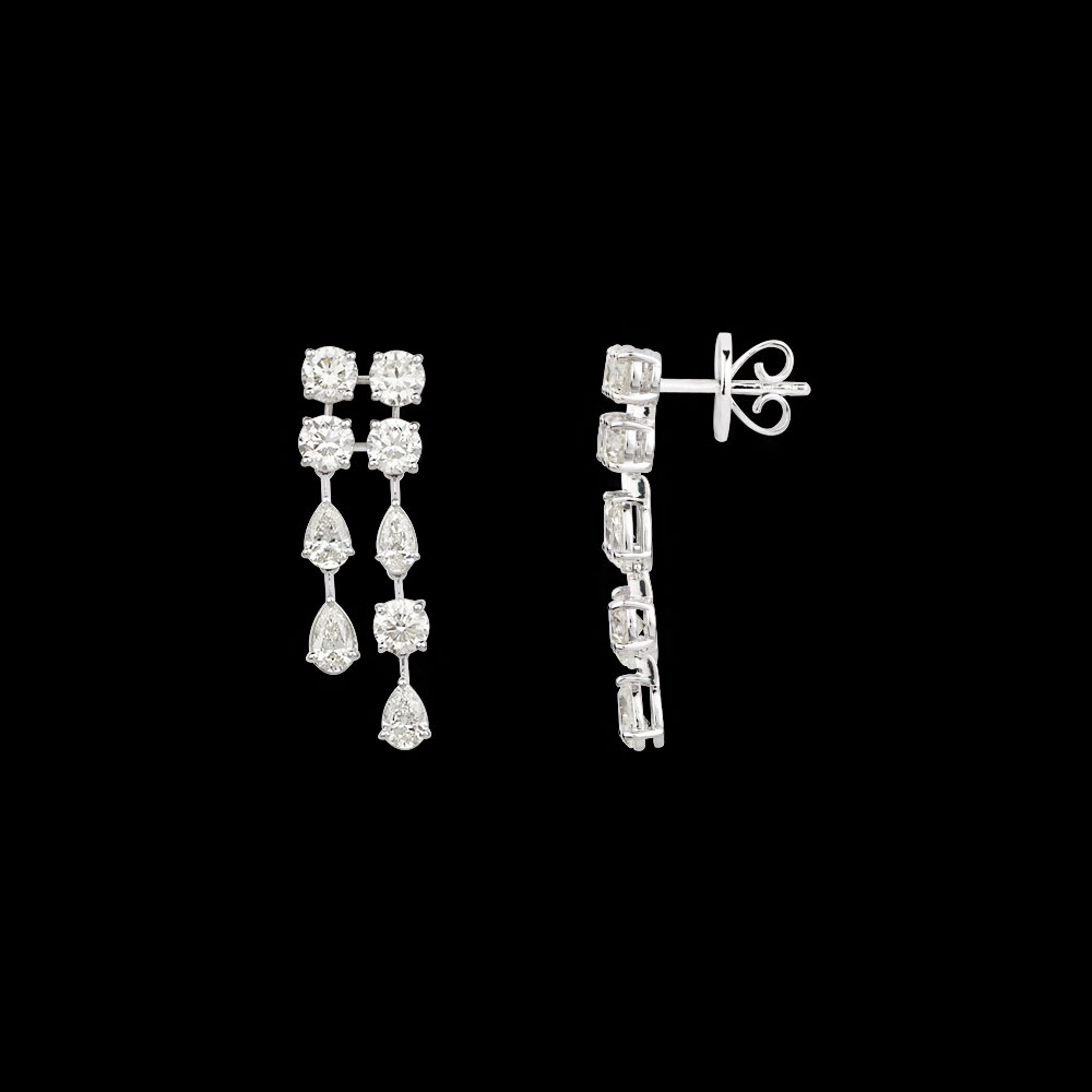 18K White Gold DANGLERS