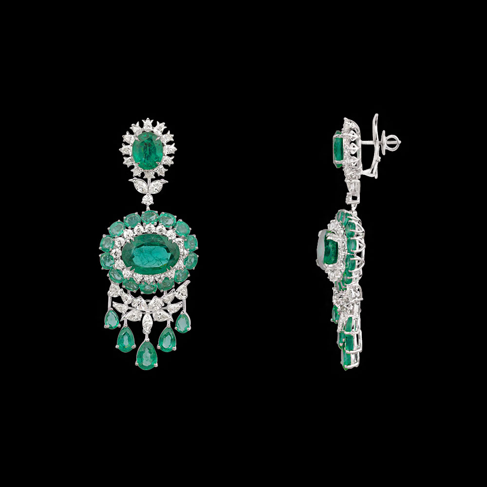 Danglers – 18K White Gold | Gharenu GH062NETNE-0638(E)
