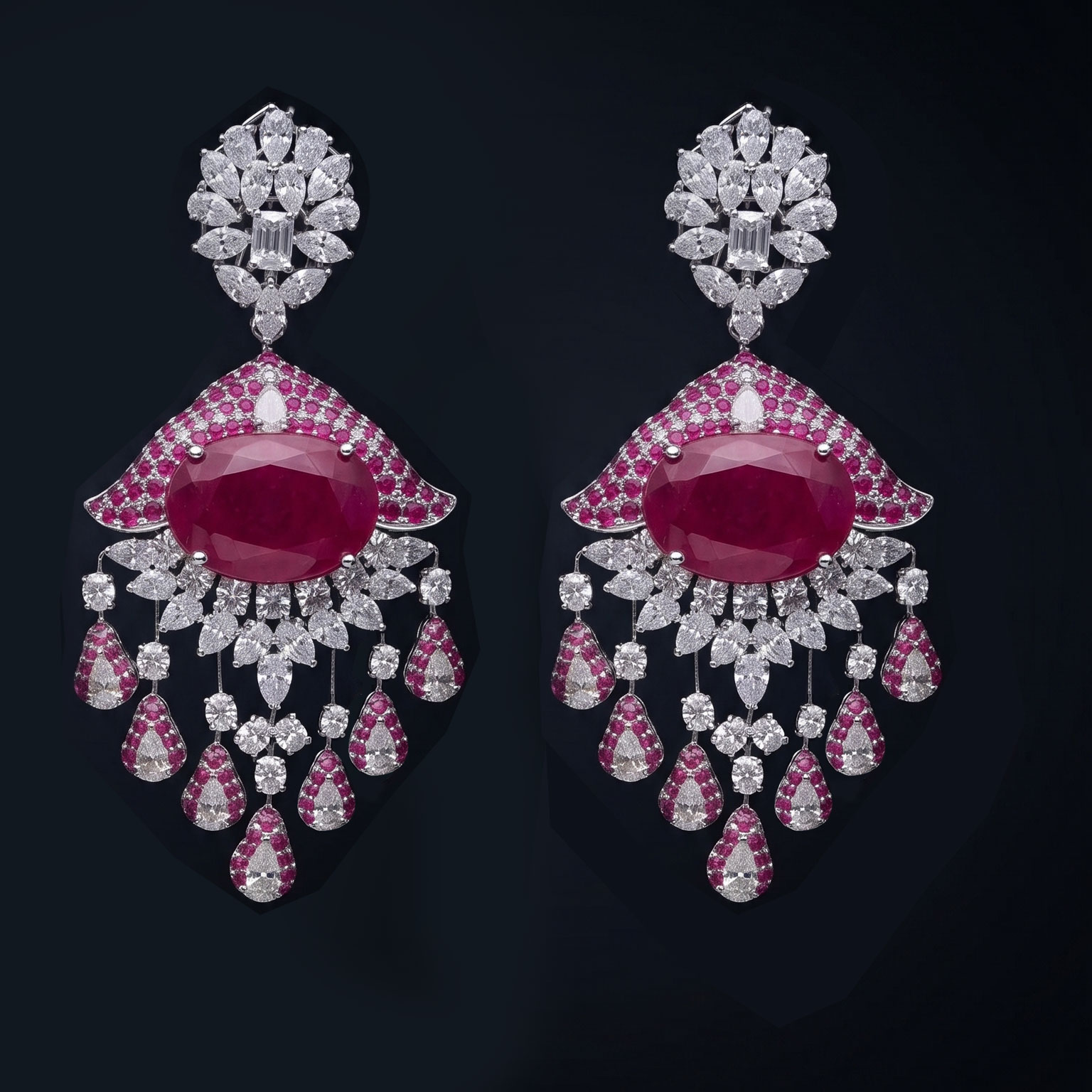 Danglers – 14K White Gold | Gharenu GH062NETNE-0905(R)