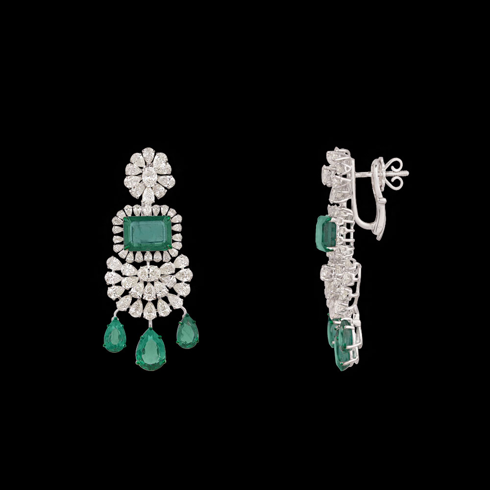 Danglers – 14K White Gold | Gharenu GH073NEVCADDA-16E(E)