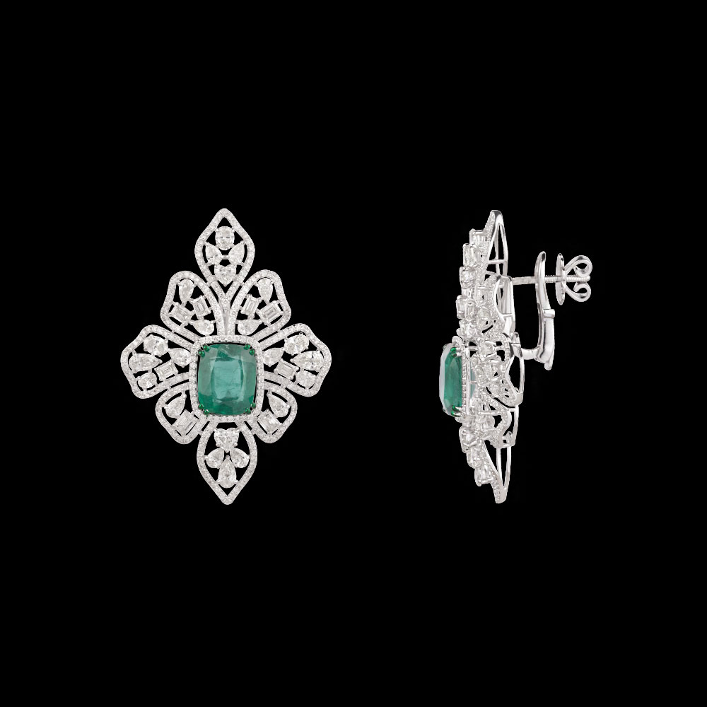 Studs – 14K White Gold | Gharenu GH073NEVCADDA-20E(E)