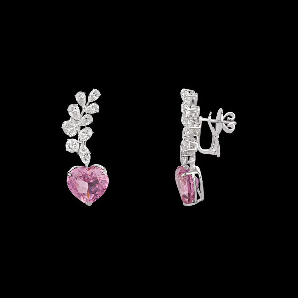 Danglers – 14K White Gold | Gharenu GH073NEVCADDD-40E