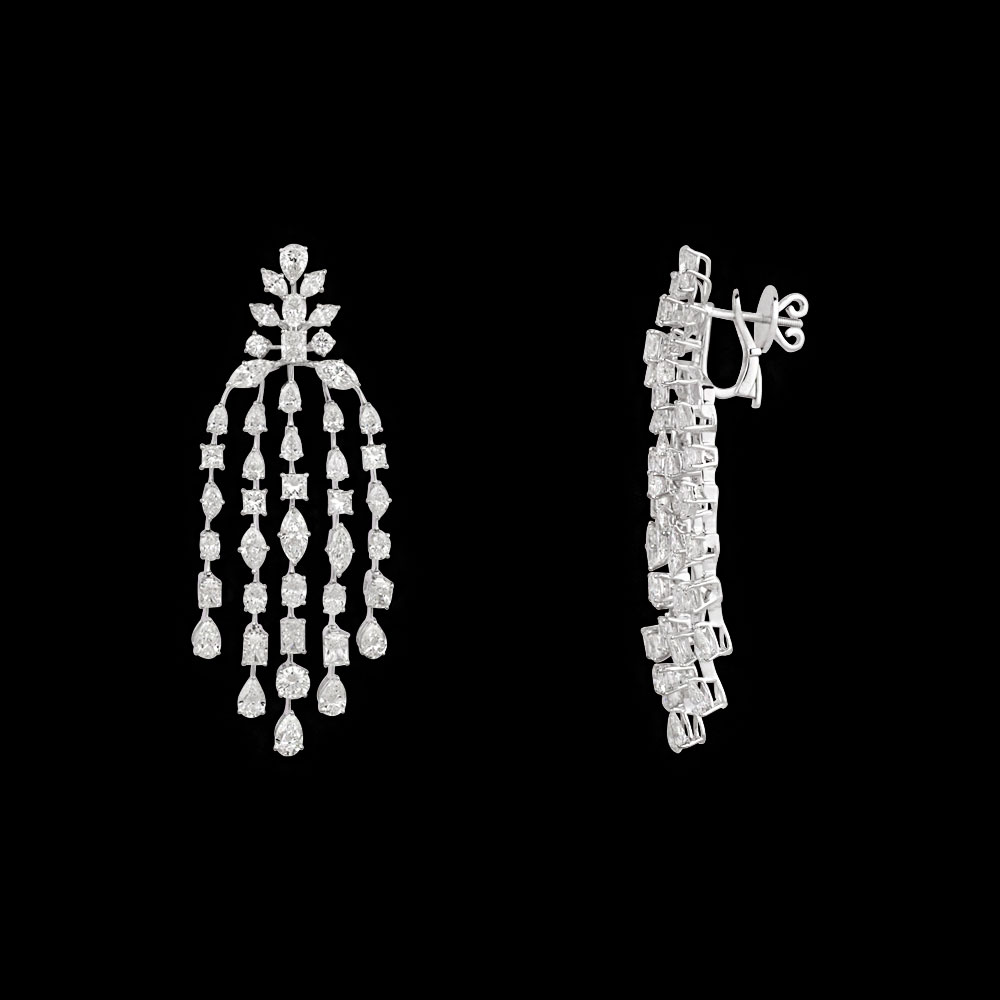 Danglers – 14K White Gold | Gharenu GH073NEVCADDD-41E