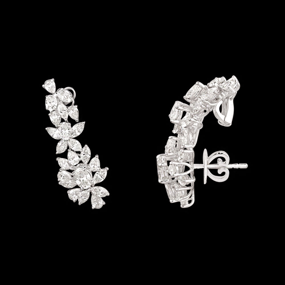 Danglers – 14K White Gold | Gharenu GH078ERGSPJER-0241 Danglers – 14K White Gold | Gharenu GH078ERGSPJER-0241