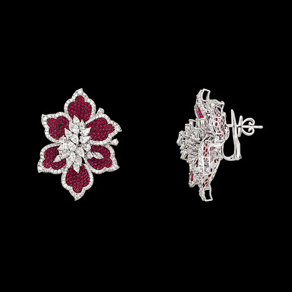 Studs – 18K White Gold | Gharenu GH078NESPJER-0170(R)
