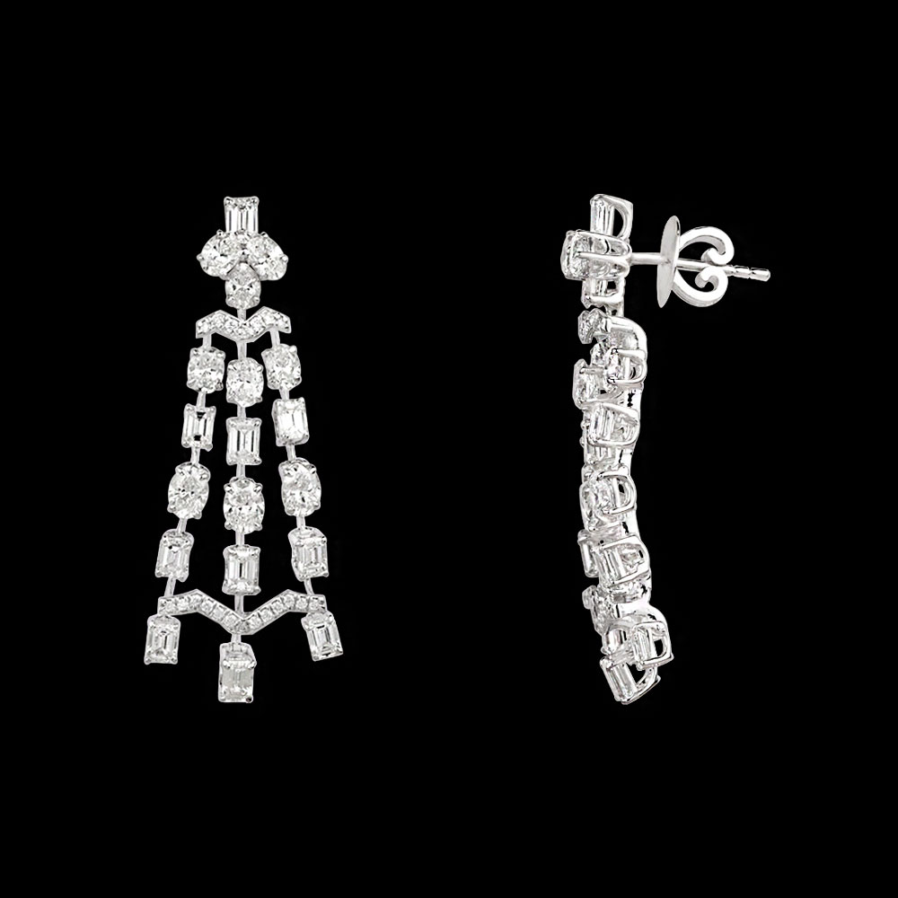 Danglers – 14K White Gold | Gharenu GH078NESPJER-0240 Danglers – 14K White Gold | Gharenu GH078NESPJER-0240