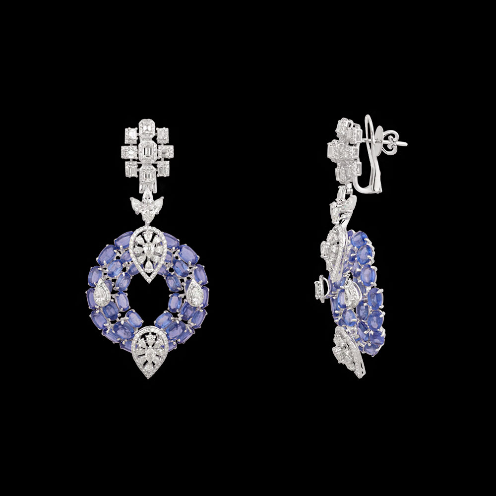 Danglers – 14K White Gold | Gharenu GH078NESPJER-0249(B)