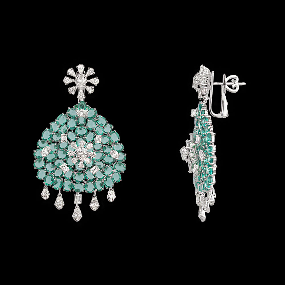 Danglers – 14K White Gold | Gharenu GH078NESPJER-0256(E)