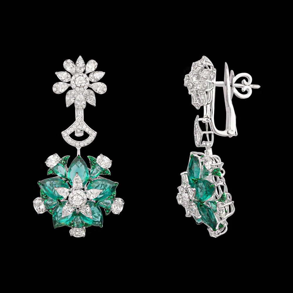 Danglers – 14K White Gold | Gharenu GH078NESPJER-0269(E)