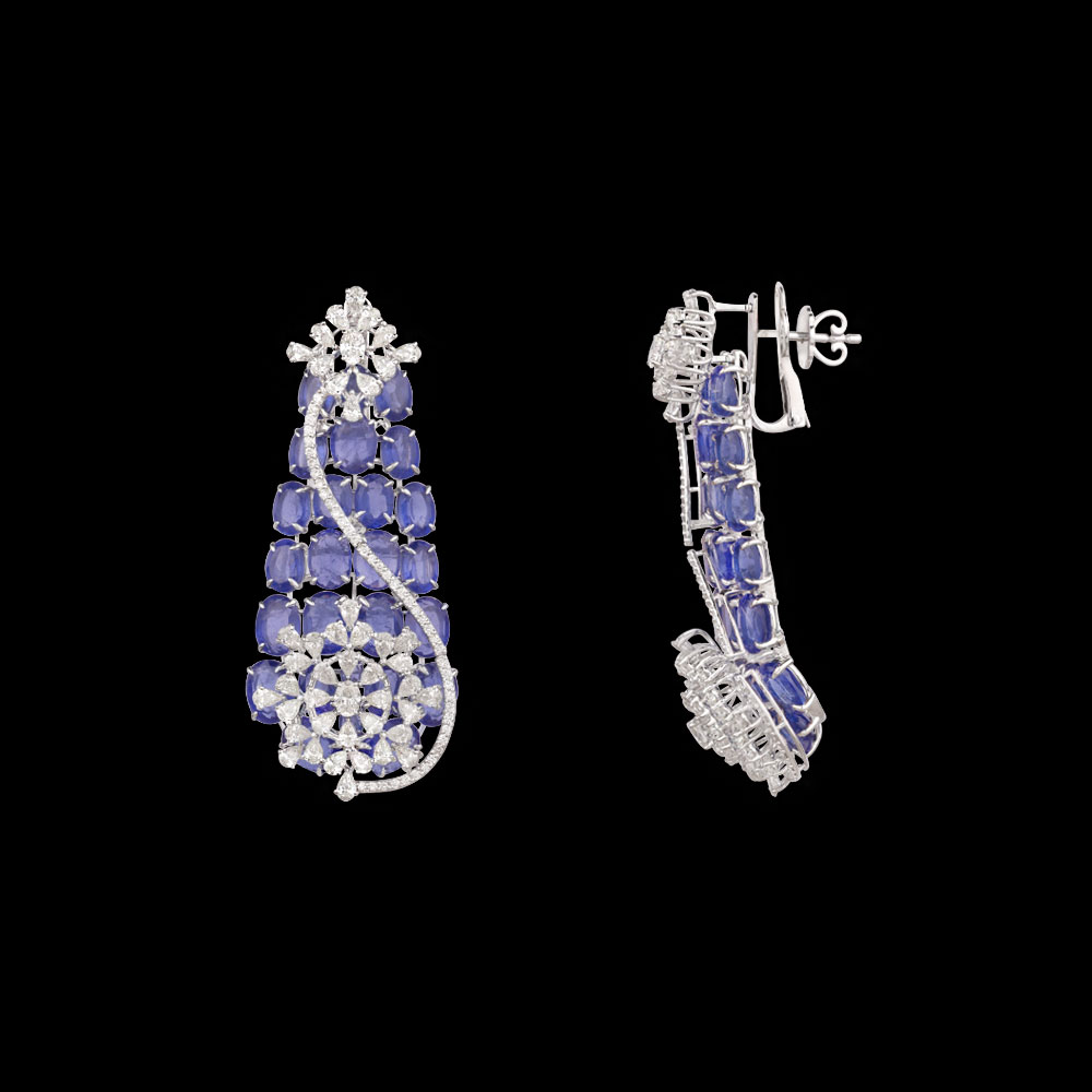 Danglers – 14K White Gold | Gharenu GH078NESPJER-0303(B)