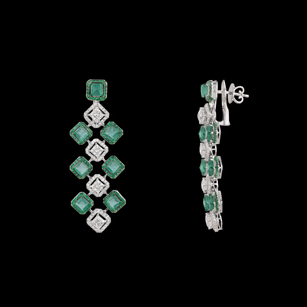 Danglers – 14K White Gold | Gharenu GH078NESPJER-0315(E)