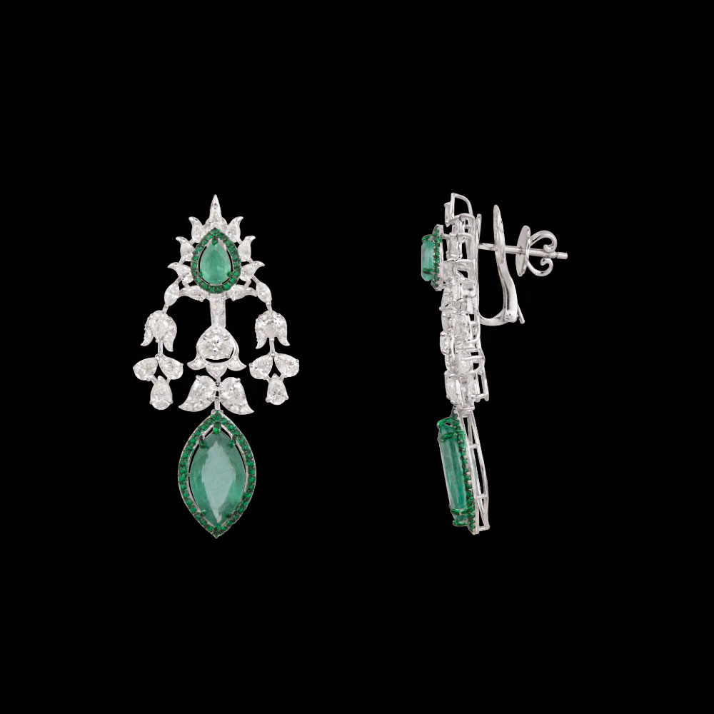 Danglers – 14K White Gold | Gharenu GH078NESPJER-0317(E)
