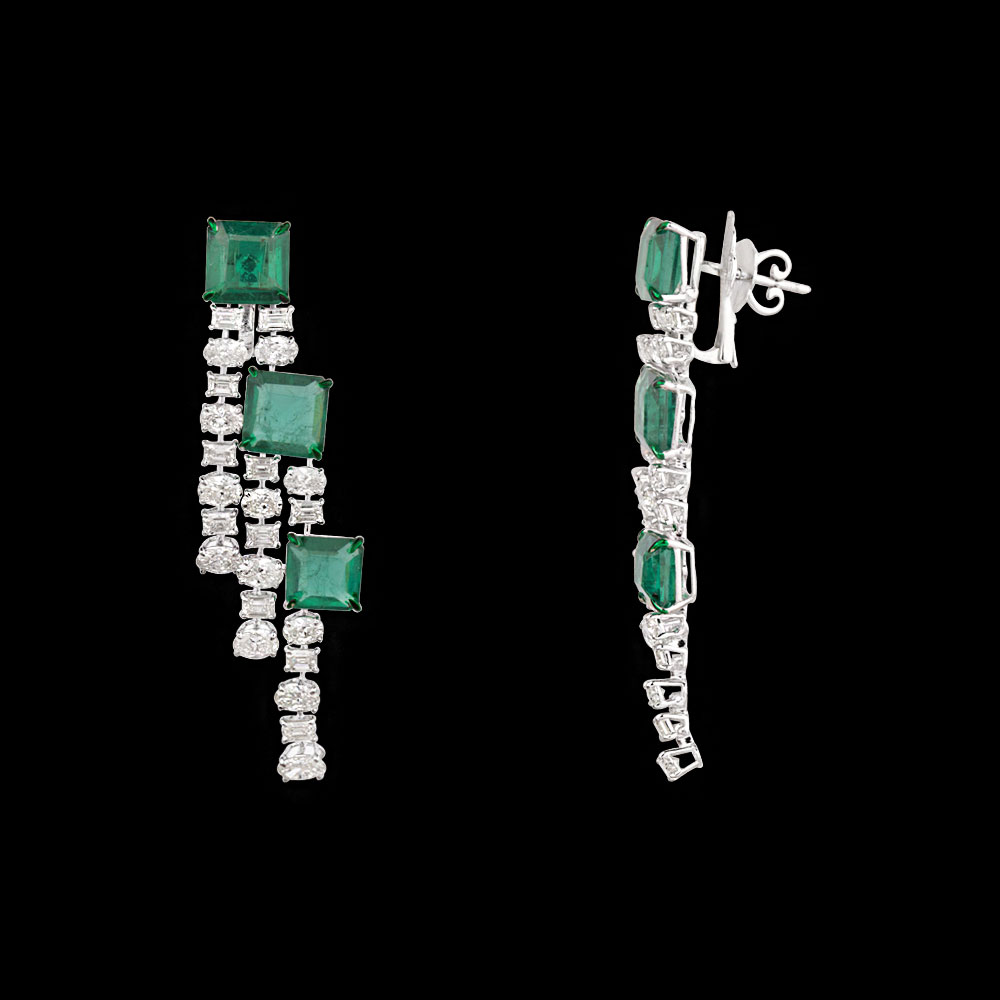 Danglers – 14K White Gold | Gharenu GH078NESPJER-0352(E)