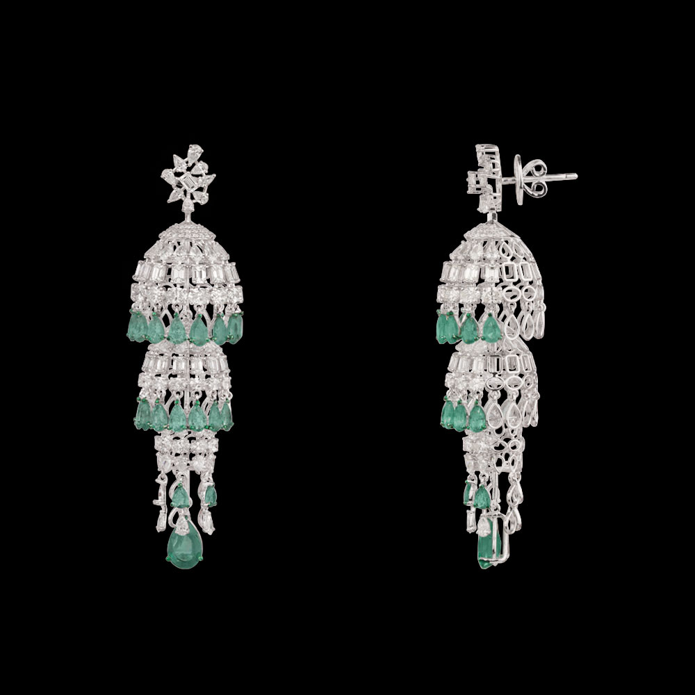 Danglers – 14K White Gold | Gharenu GH081ERGER0451(E)