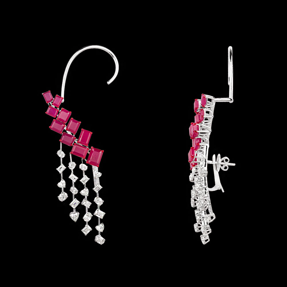 Exclusive Earrings – 18K White Gold | Gharenu GH081NEER0312(R)