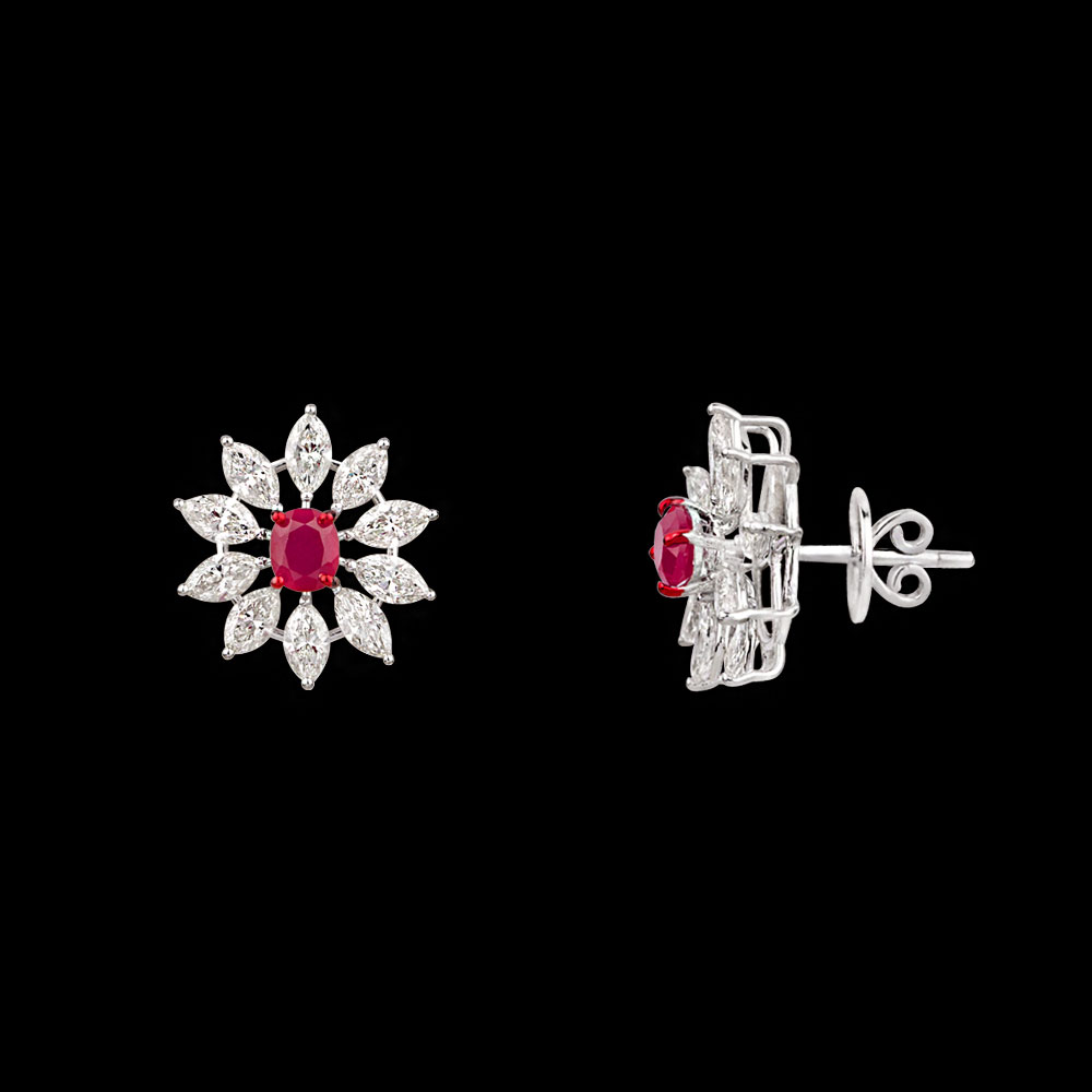 Exclusive Earrings – 18K White Gold | Gharenu GH081NEER0313(R)