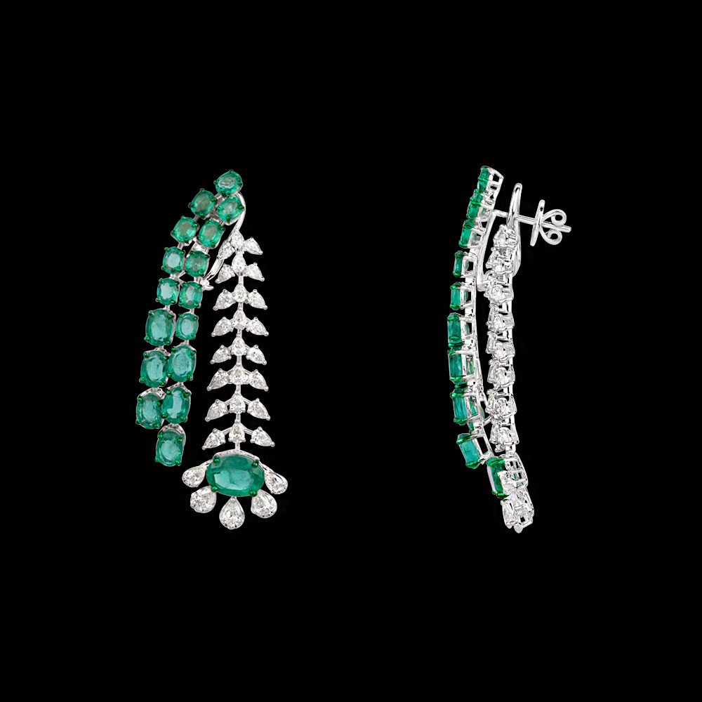 Exclusive Earrings – 18K White Gold | Gharenu GH081NEER0314(E)