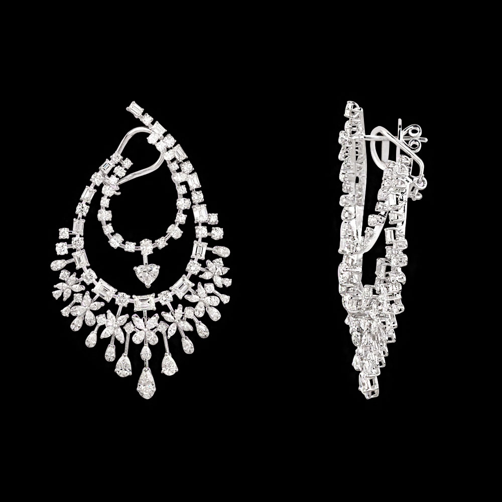 Exclusive Earrings – 18K White Gold | Gharenu GH081NEER0329