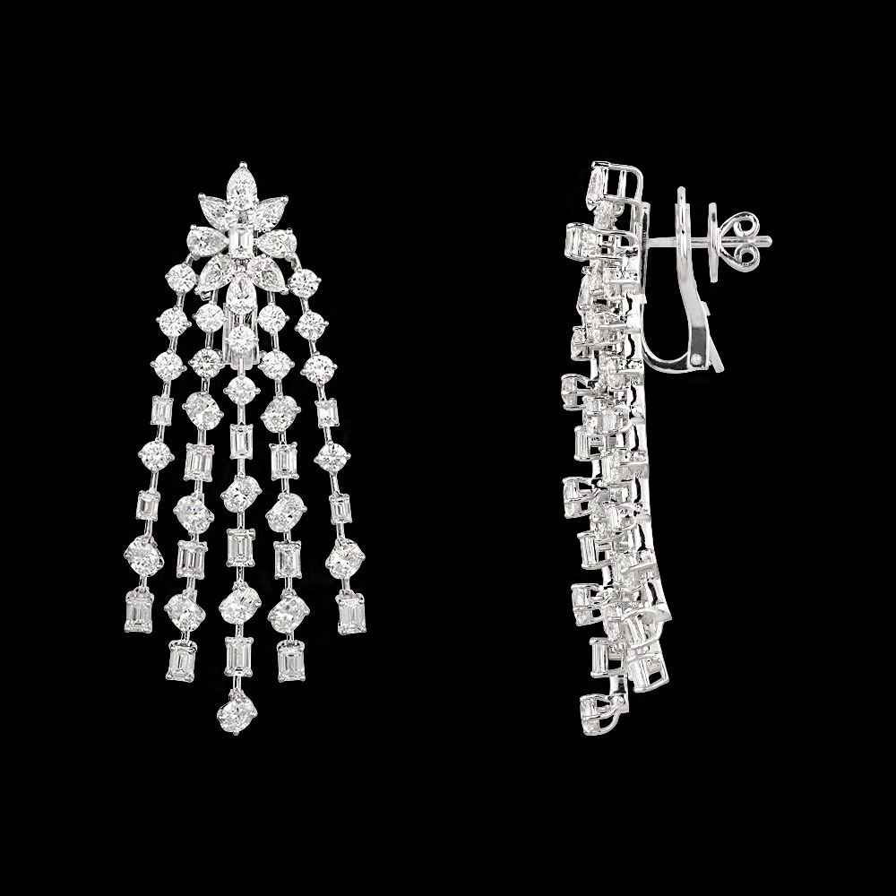 Exclusive Earrings – 18K White Gold | Gharenu GH081NEER0432