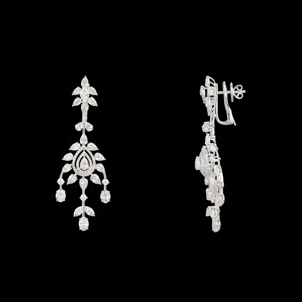 Danglers – 14K White Gold | Gharenu GH081NEER0467