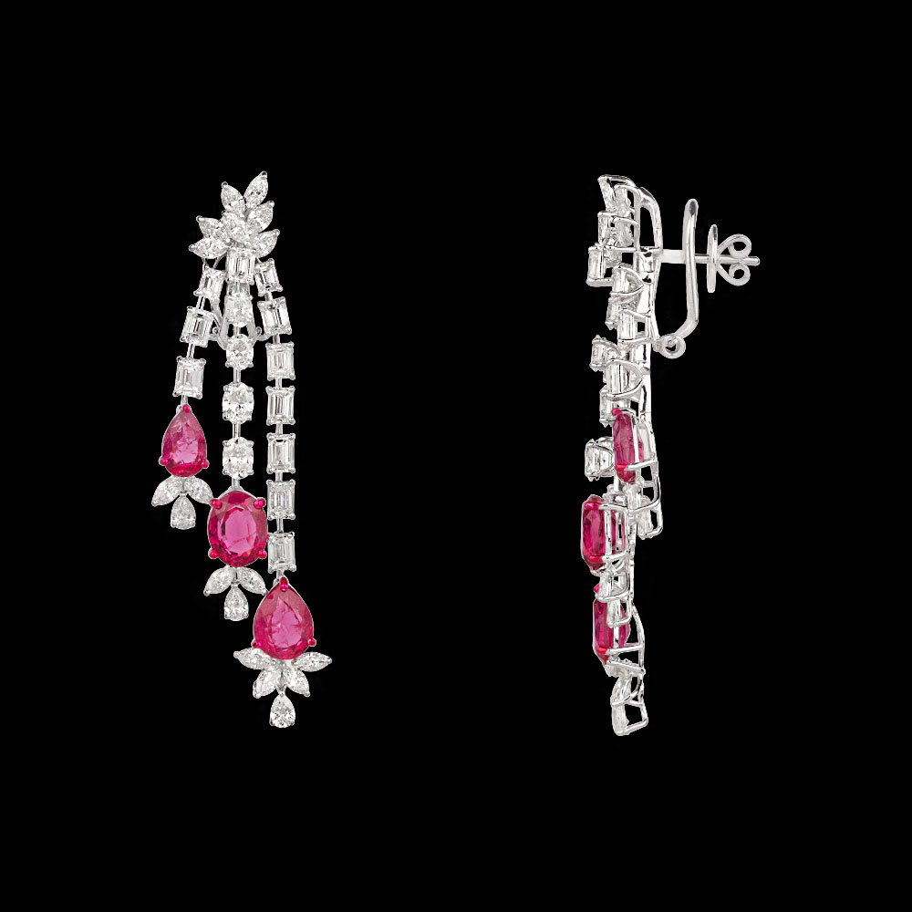 Danglers – 9K White Gold | Gharenu GH081NEER0495(PK)