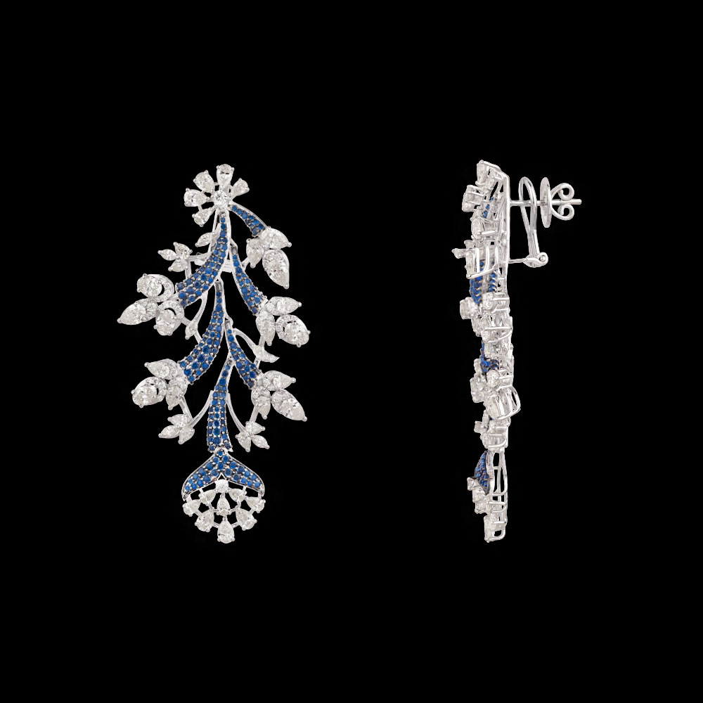 Danglers – 14K White Gold | Gharenu GH081NEER0497(B)