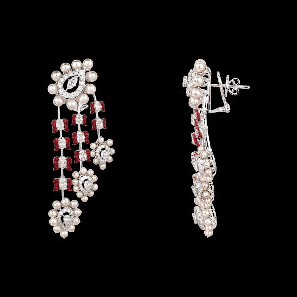 Danglers – 14K White Gold | Gharenu GH081NEER0513(R-P)