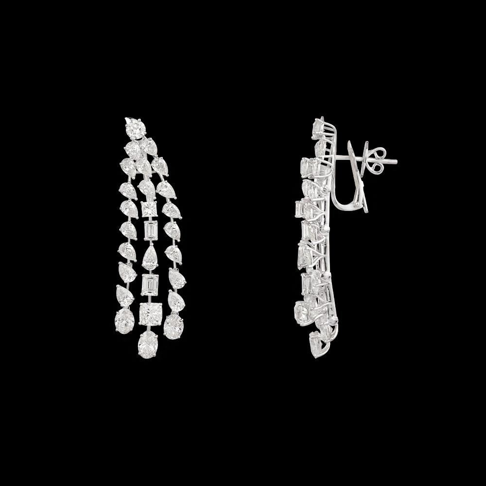 Danglers – 14K White Gold | Gharenu GH081NEER0556 Danglers – 14K White Gold | Gharenu GH081NEER0556