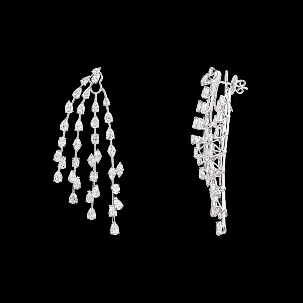 Danglers – 14K White Gold | Gharenu GH081NEER3975 Danglers – 14K White Gold | Gharenu GH081NEER3975