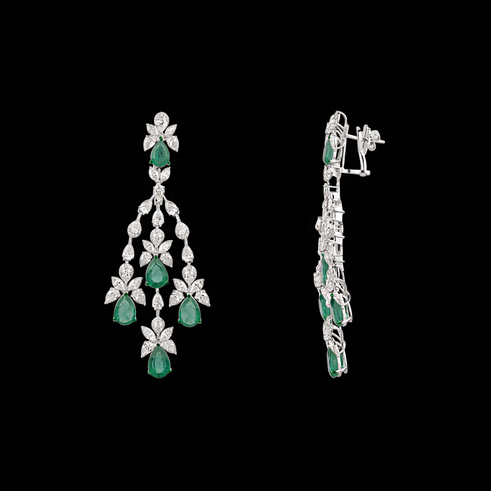 Danglers – 14K White Gold | Gharenu GH086NEEANE006(E)