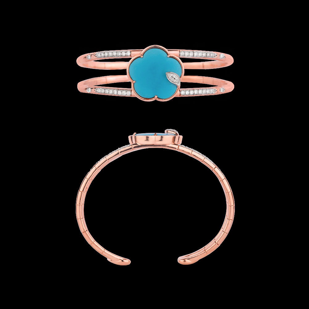 Gemstone Kadas – 18K Rose Gold | Gharenu GH004DKDBSP9066(TQ)