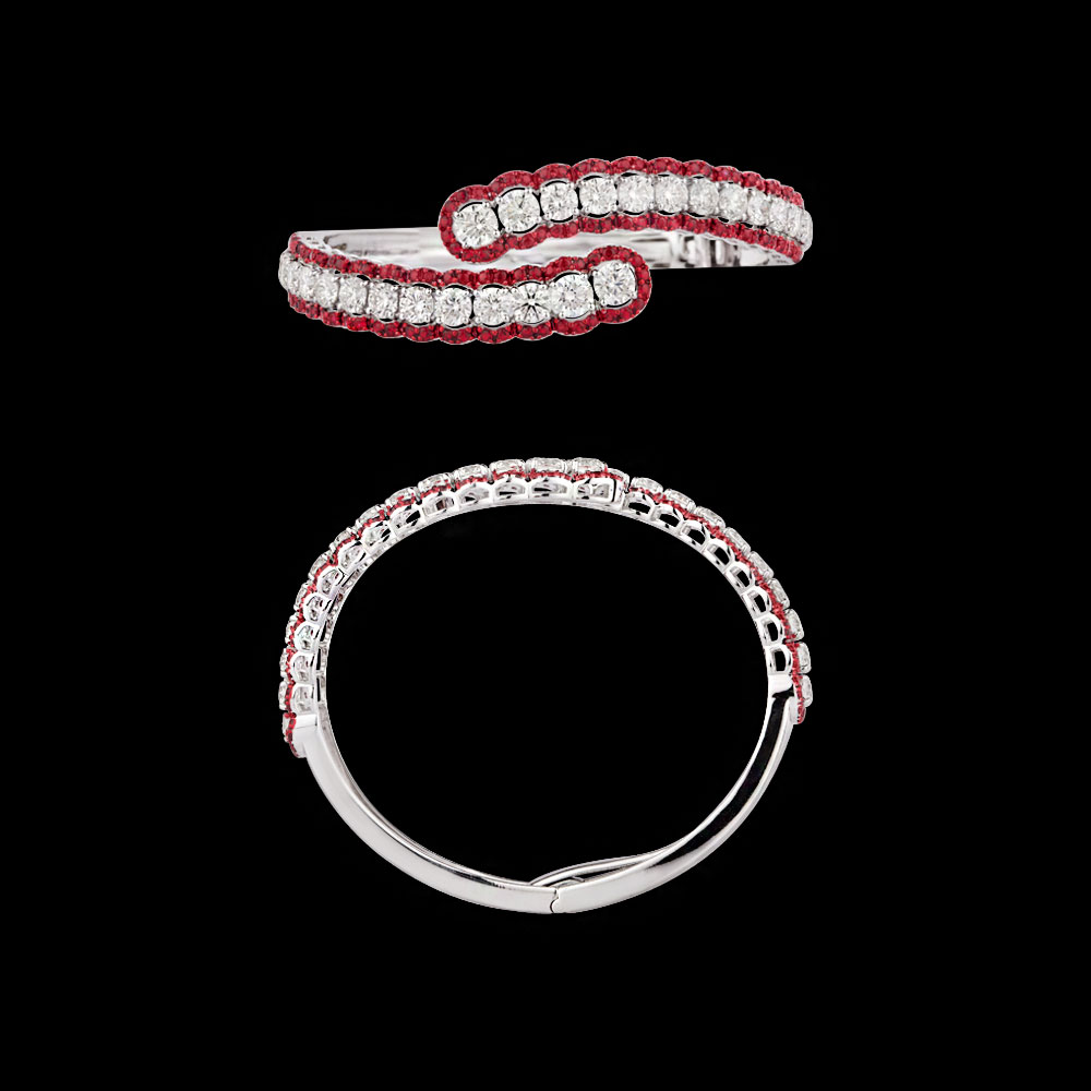 Gemstone Kadas – 18K White Gold | Gharenu GH004DKDNDP80033(R)