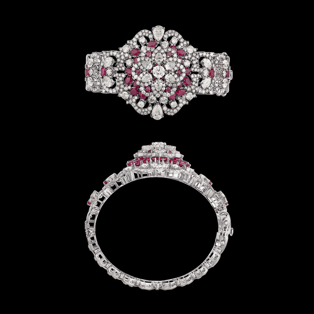 Gemstone Kadas – 14K White Gold | Gharenu GH004DKDNDP80038(R)