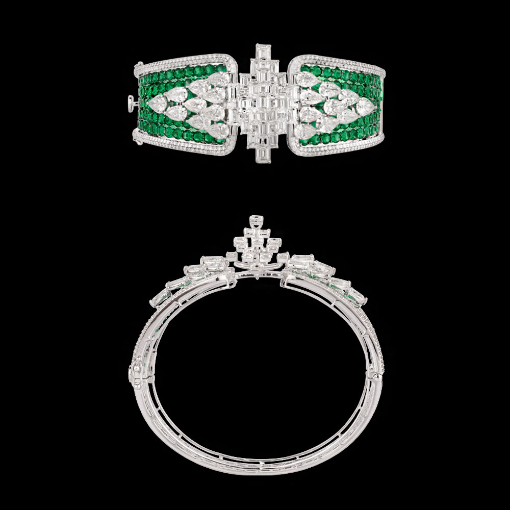 Gemstone Kadas – 14K White Gold | Gharenu GH085DKDMEK3004(E)