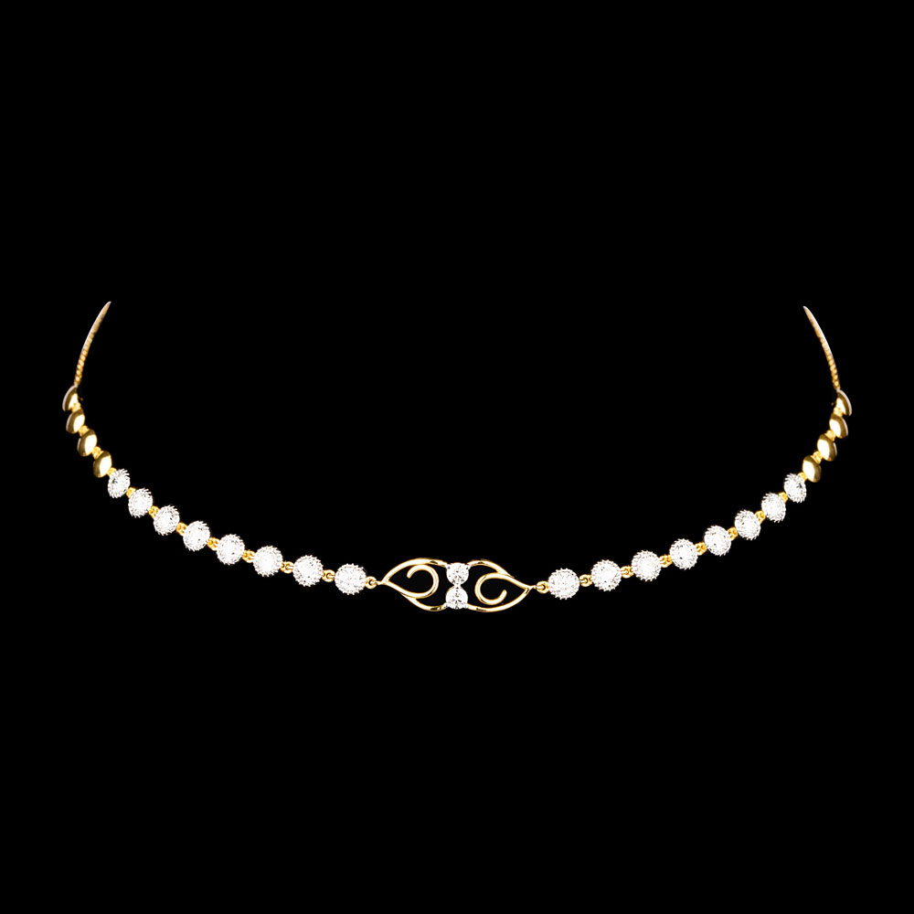 Delicate Necklaces – 14K Yellow Gold | Gharenu GH004NCKBSP13020