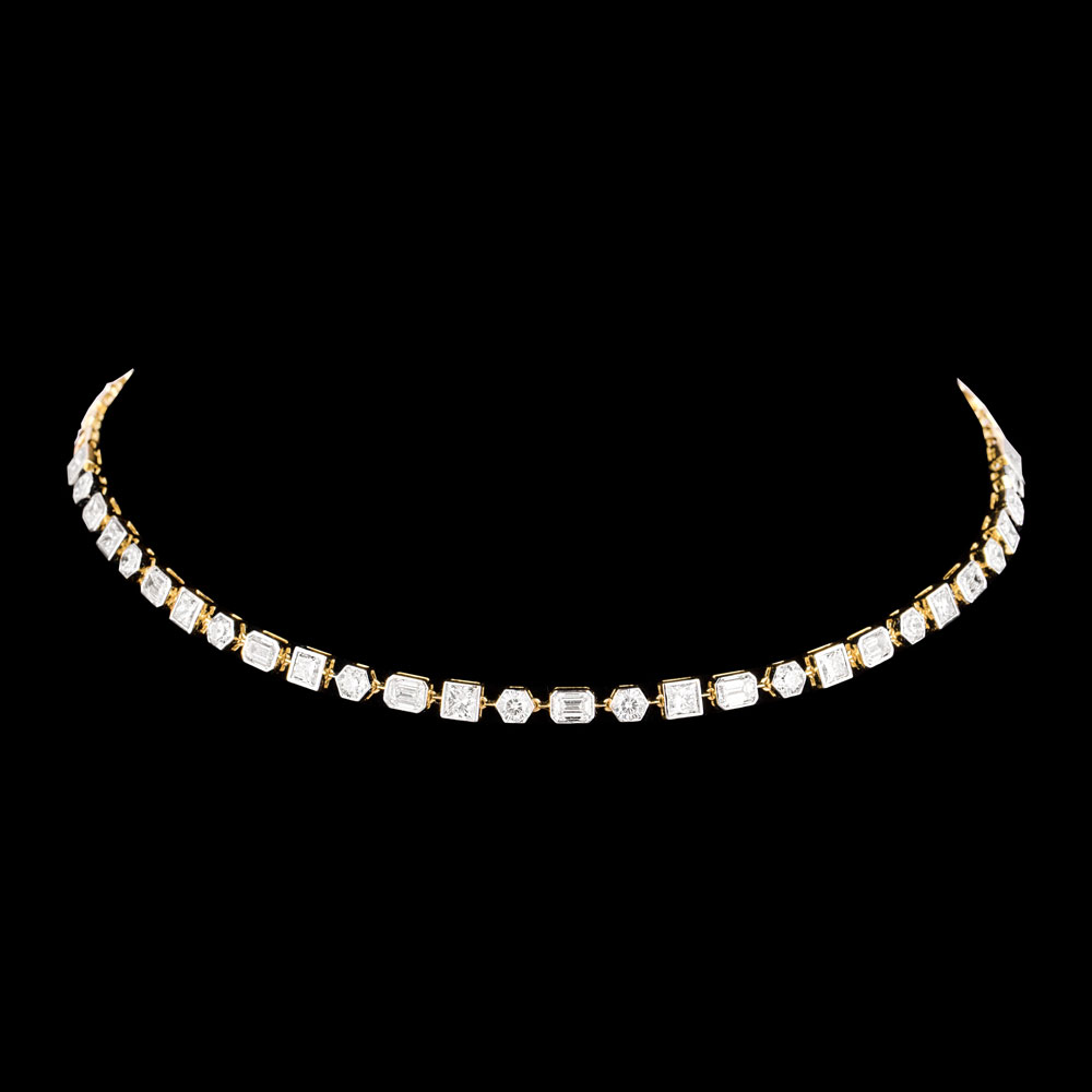 Classic Necklaces – 14K Yellow Gold | Gharenu GH004NCKNDP13042