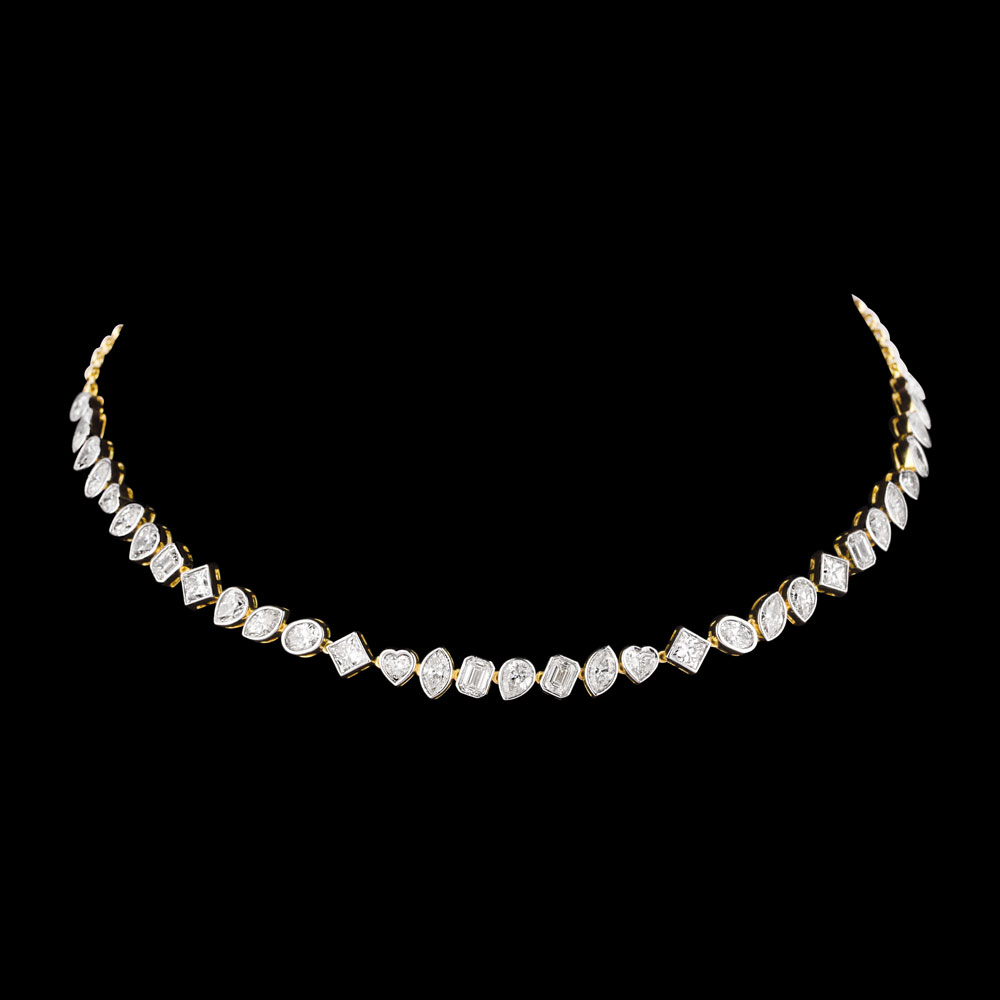 Delicate Necklaces – 14K Yellow Gold | Gharenu GH004NCKNDP13076