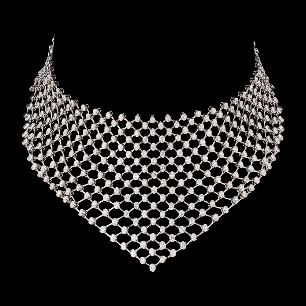 18K White Gold CHOKER NECKLACES
