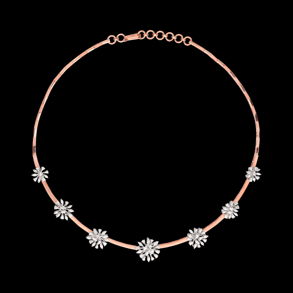 18K Two Tone (Rose Gold + Yellow Gold) DELICATE NECKLACES