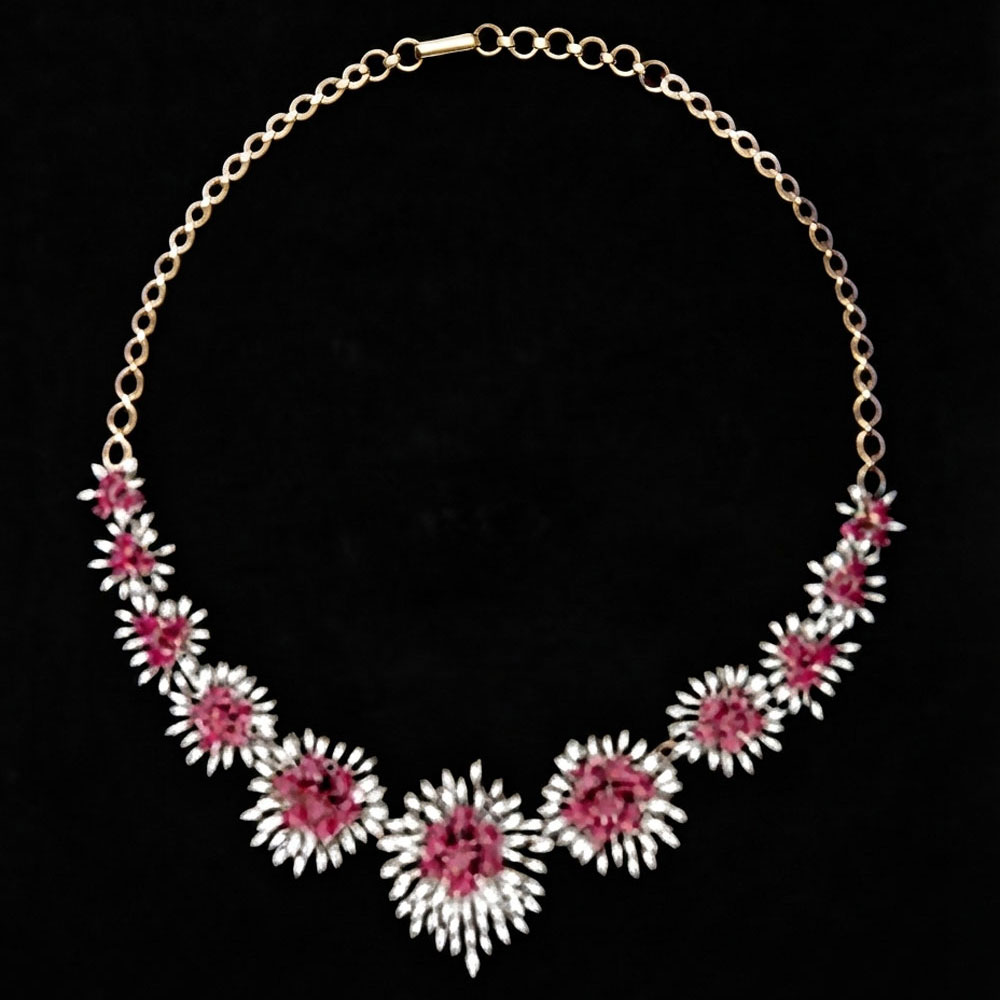 Necklaces & Sets – 18K Two Tone (Rose Gold + Yellow Gold) | Gharenu GH053NCKNK-7230