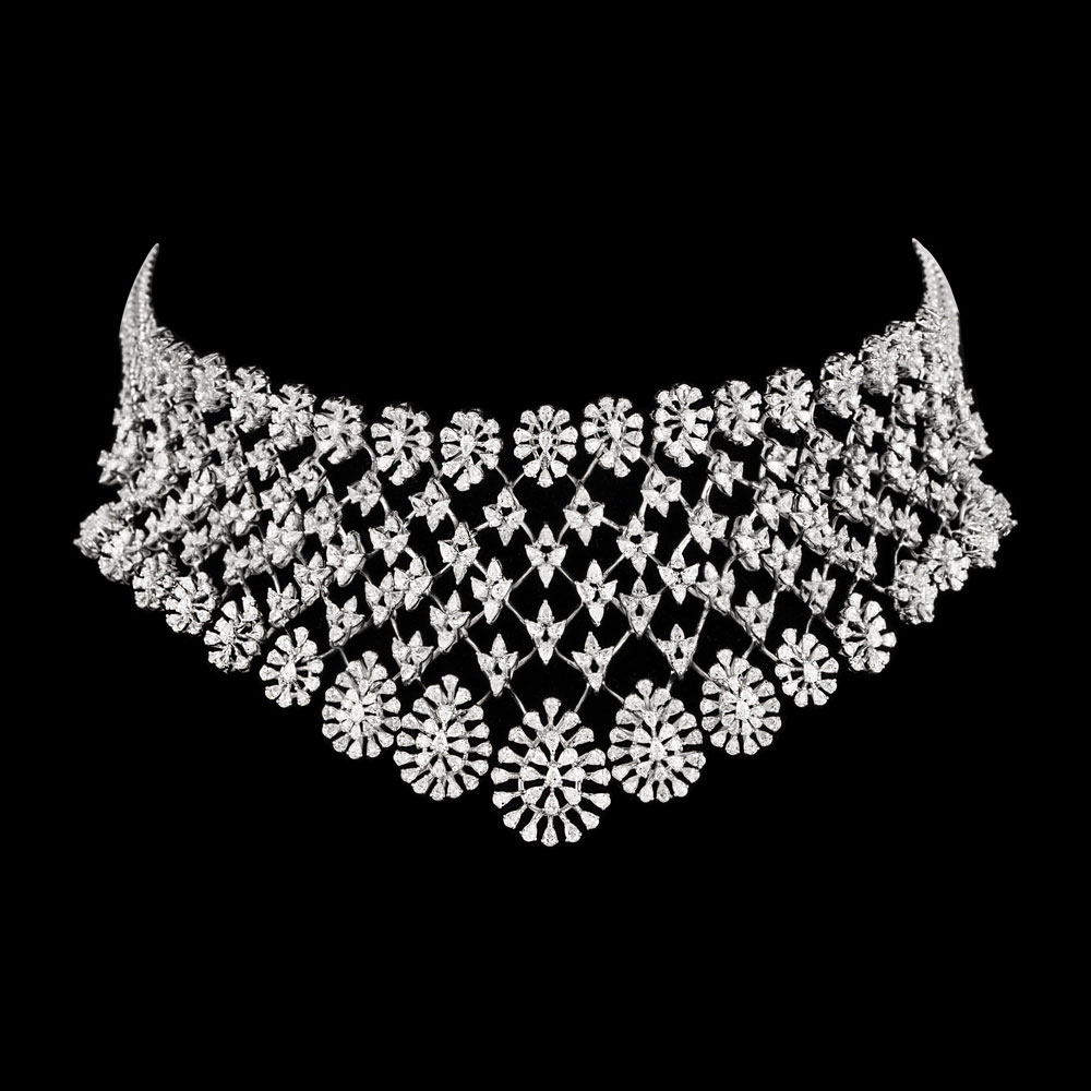 18K White Gold CHOKER NECKLACES